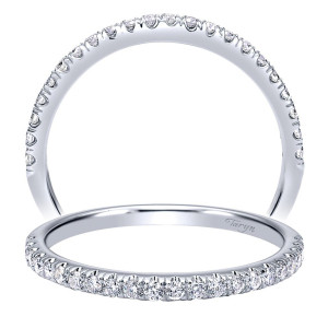 Taryn 14 Karat White Gold Straight Wedding Band TW911881S0W44JJ