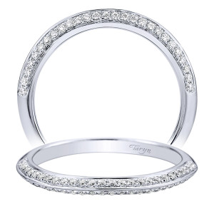 Taryn 14 Karat White Gold Straight Wedding Band TW9305W44JJ