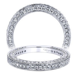 Taryn 14 Karat White Gold Straight Wedding Band TW9424W44JJ