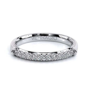 Verragio Renaissance-938W 14 Karat wedding band, top view