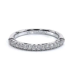 Verragio Renaissance-956W15 14 Karat wedding band, with shared prong rounds