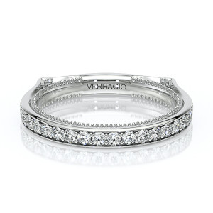 Verragio Vanguard-2207W 14 Karat wedding band, top view
