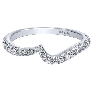 Gabriel 14 Karat Curved Matching Wedding Band WB10199W44JJ