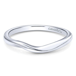 Gabriel 14 Karat Curved Matching Wedding Band WB10200W4JJJ