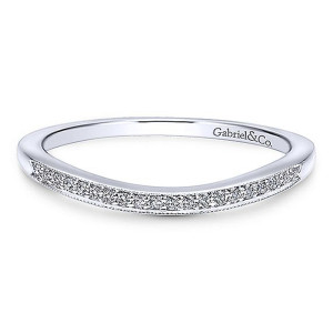 Gabriel 14 Karat White Gold Matching Wedding Band WB11721M6W44JJ