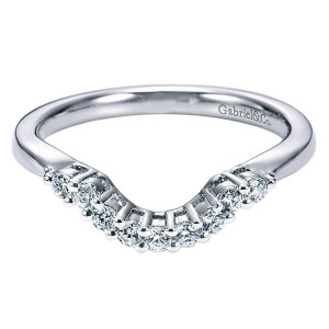 Gabriel 14 Karat Curved Matching Wedding Band WB6285W44JJ