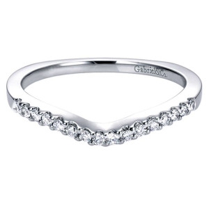 Gabriel 14 Karat Curved Matching Wedding Band WB6544W44JJ