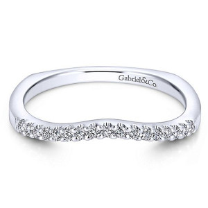 Gabriel 14 Karat Curved Matching Wedding Band WB7741W44JJ