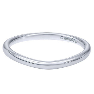 Gabriel 14 Karat Curved Matching Wedding Band WB7771W4JJJ
