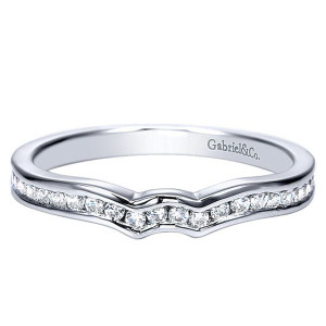 Gabriel 14 Karat Curved Matching Wedding Band WB8133W44JJ