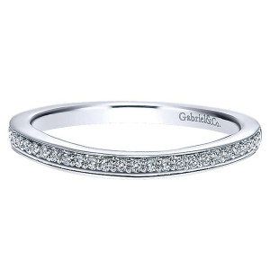 Gabriel 14 Karat Curved Matching Wedding Band WB8138W44JJ