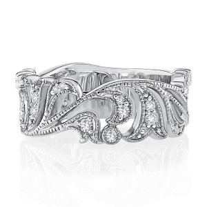 A.JAFFE 18 Karat Seasons of Love Diamond Anniversary Ring WRC1119