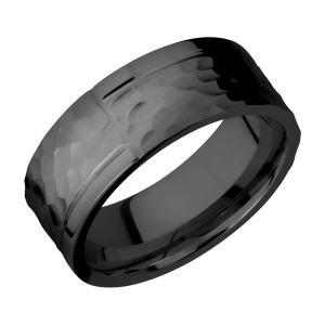 Lashbrook Z8F1GOCHR Zirconium Wedding Ring or Band