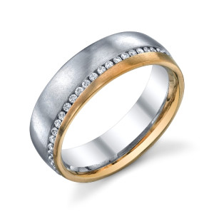 246650 Christian Bauer Plat-18K Diamond Wedding Ring / Band