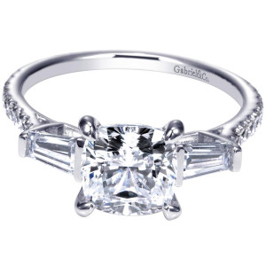 Gabriel 14 Karat Contemporary Engagement Ring ER9192W44JJ