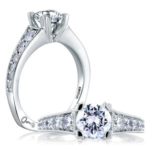 A.JAFFE 18 Karat Signature Engagement Ring MES441