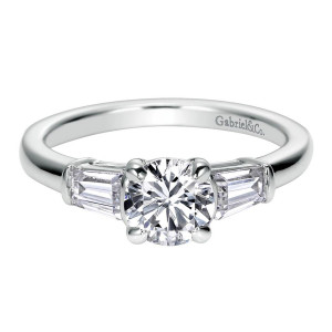 Gabriel 14 Karat Contemporary Engagement Ring ER7795W44JJ