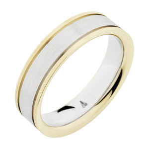 274374 Christian Bauer Platinum & 18 Karat Wedding Ring / Band