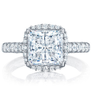 HT254725PR8 Platinum Tacori Petite Crescent Engagement Ring