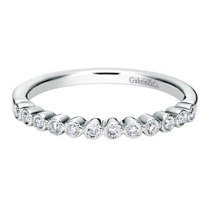 Gabriel 14 Karat Contemporary Wedding Band WB8725W44JJ