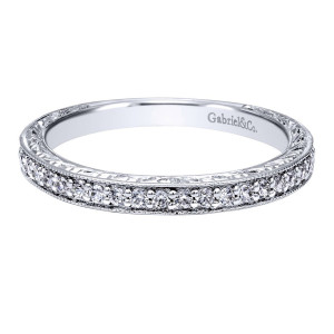 Gabriel 14 Karat Victorian Wedding Band WB10191W44JJ