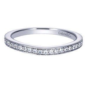 Gabriel 14 Karat Contemporary Wedding Band WB8627W44JJ