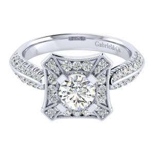 Gabriel 14 Karat Perfect Match Engagement Ring ER002B3AEW44JJ
