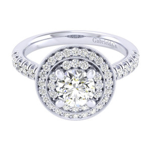 Gabriel 14 Karat Perfect Match Engagement Ring ER039B4AHW44JJ