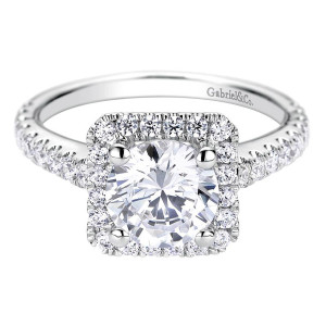 Gabriel 14 Karat Contemporary Engagement Ring ER9329W44JJ