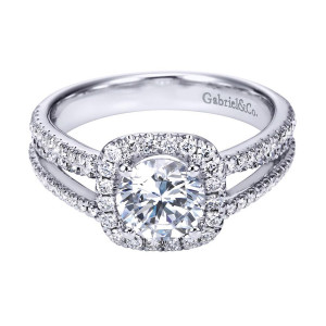 Gabriel 14 Karat Contemporary Engagement Ring ER7786W44JJ