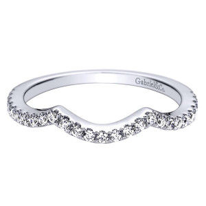 Gabriel 14 Karat Contemporary Wedding Band WB9409W44JJ