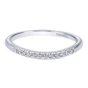 Gabriel 14 Karat Contemporary Wedding Band WB10493W44JJ