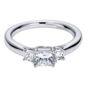 Gabriel 14 Karat Contemporary Engagement Ring ER5913W44JJ