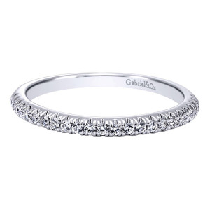 Gabriel 14 Karat Contemporary Wedding Band WB10951W44JJ