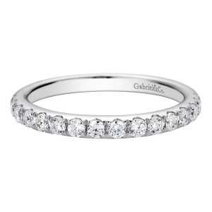 Gabriel 14 Karat Contemporary Wedding Band WB9405W44JJ