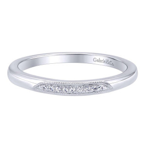 Gabriel 14 Karat Contemporary Wedding Band WB9549W44JJ