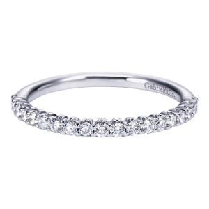 Gabriel 14 Karat Contemporary Wedding Band WB7540W44JJ
