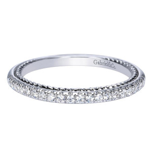 Gabriel 14 Karat Contemporary Wedding Band WB8803W44JJ