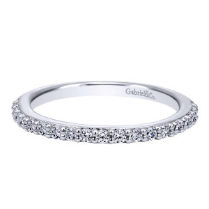 Gabriel 14 Karat Contemporary Wedding Band WB10935W44JJ