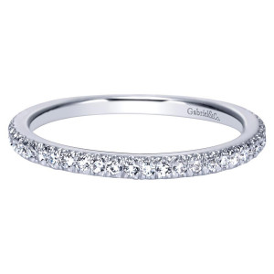 Gabriel 14 Karat Contemporary Wedding Band WB9193W44JJ
