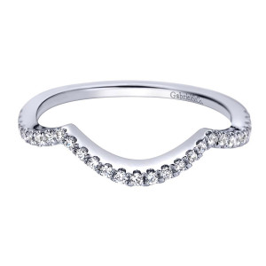 Gabriel 14 Karat Contemporary Wedding Band WB9338W44JJ