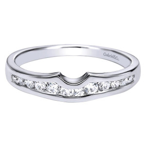 Gabriel 14 Karat Contemporary Wedding Band WB4352W44JJ