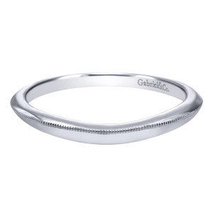 Gabriel 14 Karat Contemporary Wedding Band WB10223W4JJJ