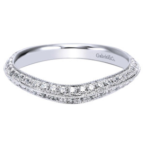 Gabriel 14 Karat Victorian Wedding Band WB4160W44JJ