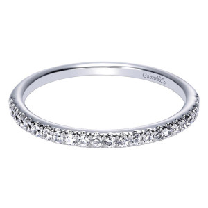 Gabriel 14 Karat Contemporary Wedding Band WB8994W44JJ