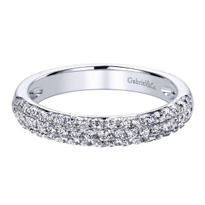 Gabriel 14 Karat Contemporary Wedding Band WB9473W44JJ