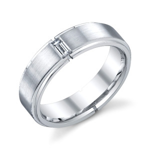 241413 Christian Bauer Platinum Diamond Wedding Ring / Band