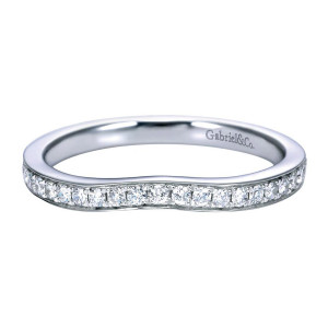 Gabriel 14 Karat Contemporary Wedding Band WB7731W44JJ