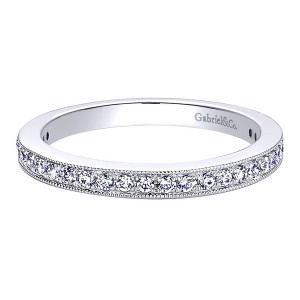 Gabriel 14 Karat Contemporary Wedding Band WB9335W44JJ