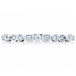 Tacori 201-2ET Platinum Sculpted Crescent Wedding Ring